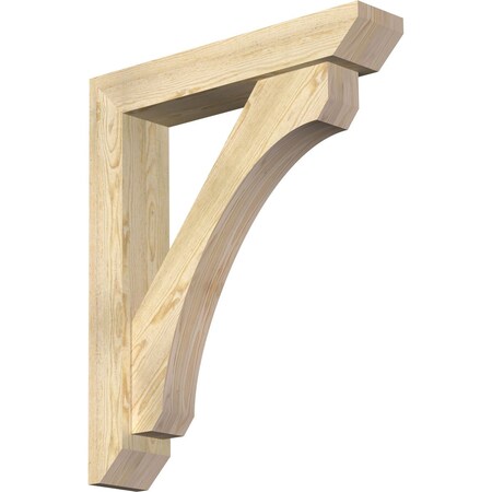 Legacy Slat Rough Sawn Bracket W/ Offset Brace, Douglas Fir, 6W X 30D X 36H